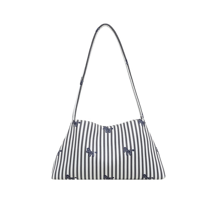 WoChic Embroidered Striped Shoulder Bag Stornfield