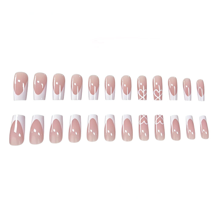 Elegant French Tip Acrylic Nail Extensions Stornfield 1789915776