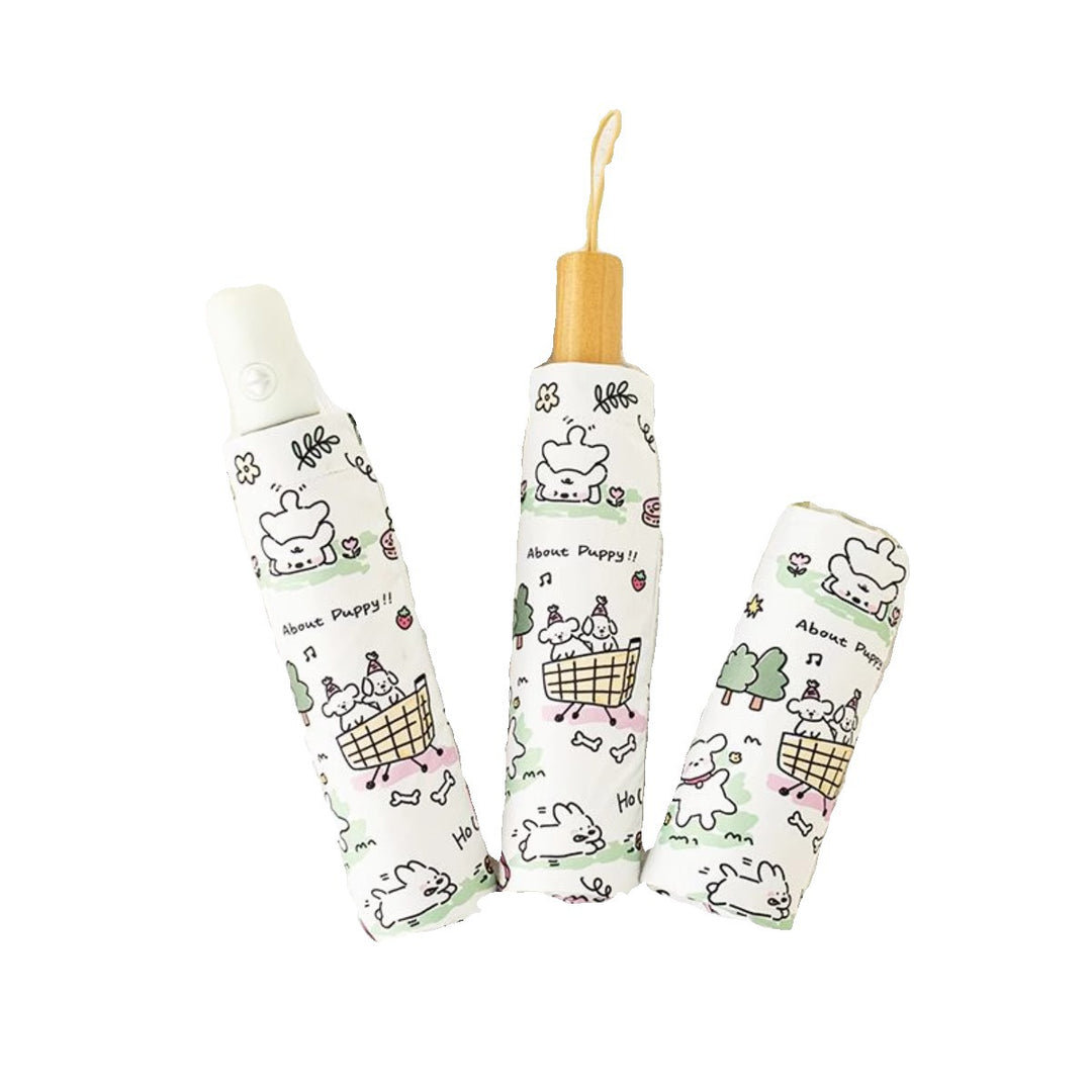 Women Automatic Mini Umbrella with Vibrant Animal Design Stornfield