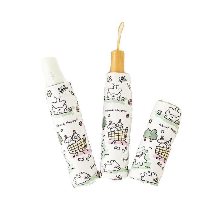 Women Automatic Mini Umbrella with Vibrant Animal Design Stornfield