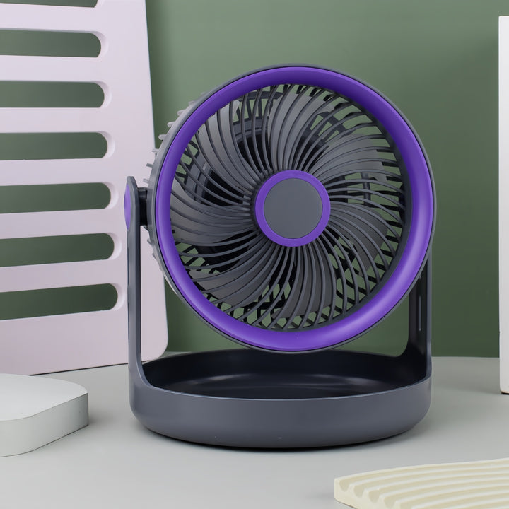 Ladies table fan with adjustable head and quiet operation mode Stornfield