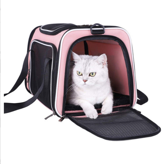 Pet Carrier with Breathable Mesh and Secure Ventilation System Stornfield