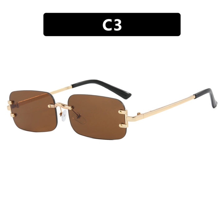 Ladies square sunglasses with high-quality metal frame Stornfield
