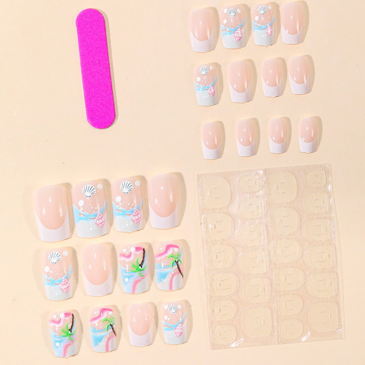 Tropical Seashell Nail Art Stornfield