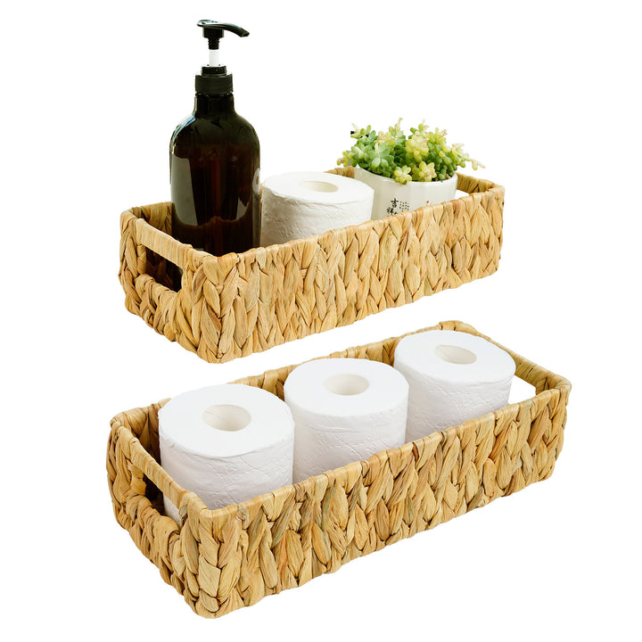 Handwoven Natural Fiber Storage Tray Stornfield