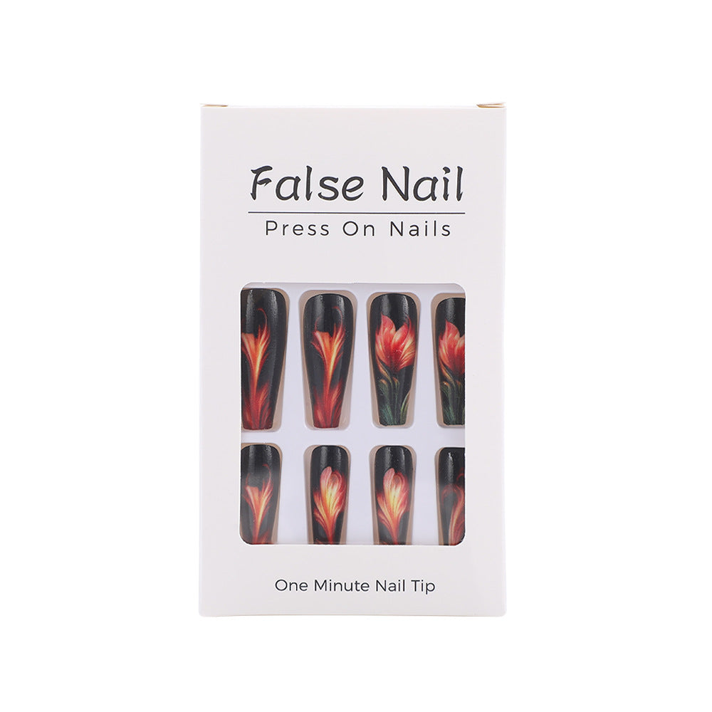 Artificial nails with floral accent Stornfield 1788541978