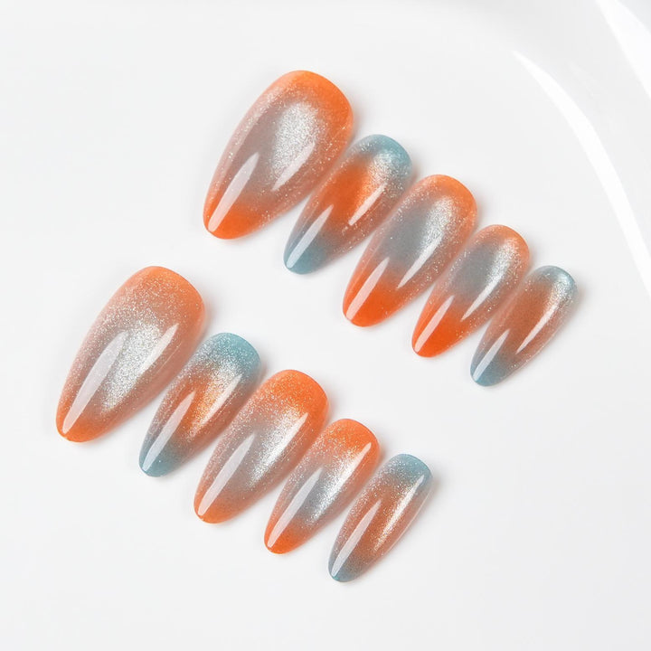 Ombre Glitter Press-On Nail Set