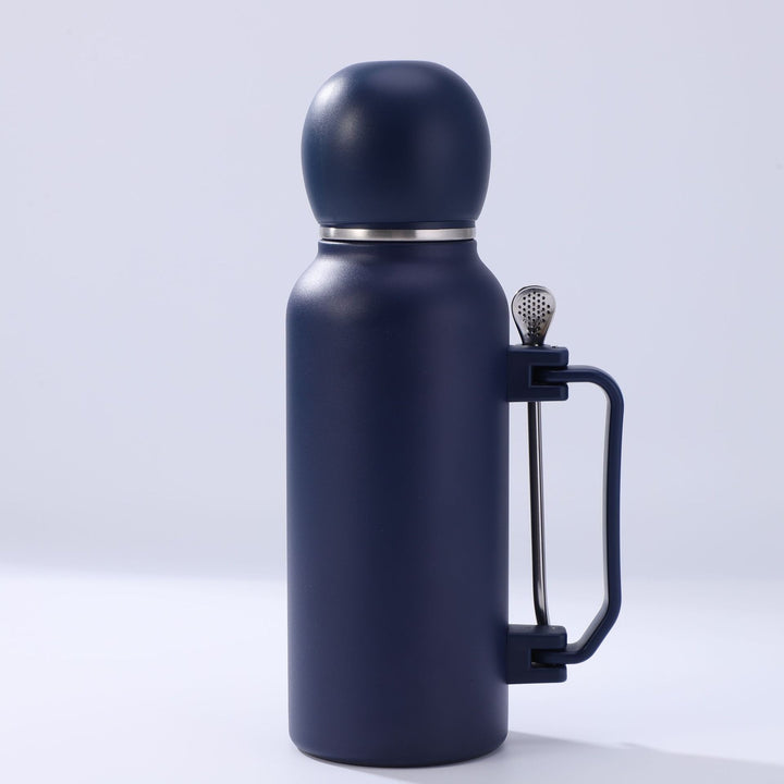 Women practical insulated bottle with integrated tea strainer Stornfield