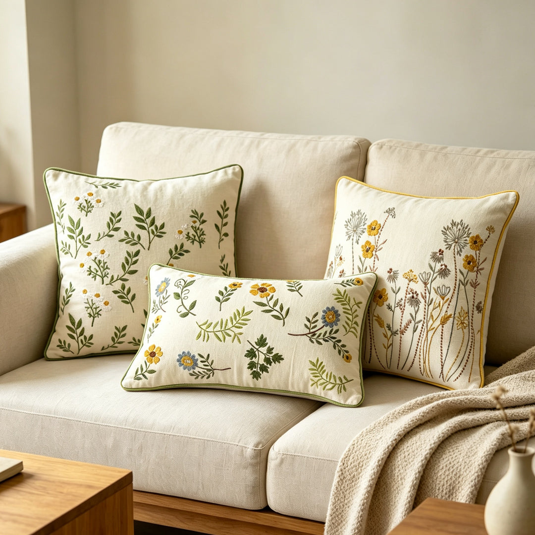 Embroidered Decorative Cushion