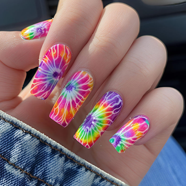 Creative Nail Art In Psychedelic Design Stornfield