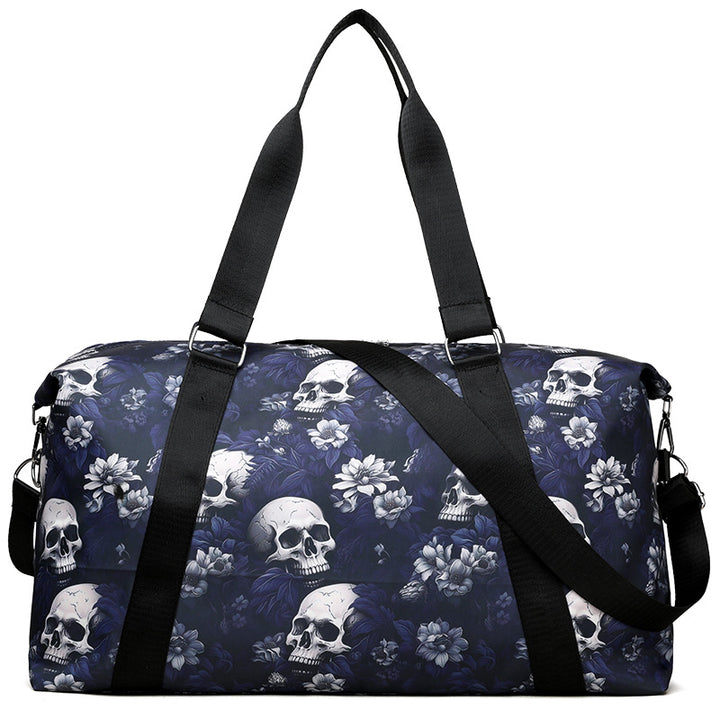 Artistic Skull Print Duffle Bag Stornfield