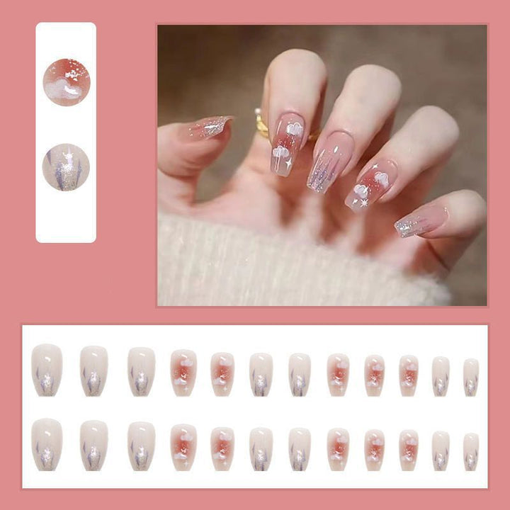 Premium Decorative Spring-Inspired Press-On Nail Set Stornfield