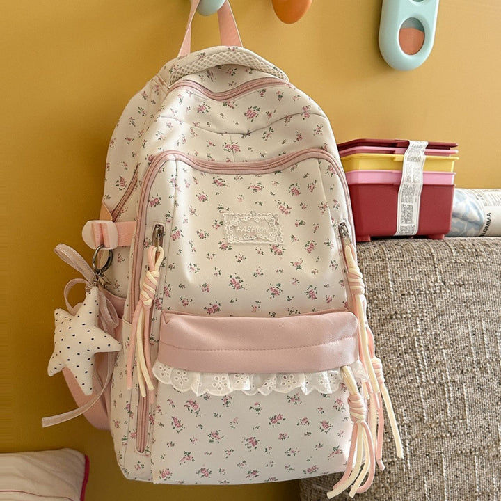 Stylish Floral Patterned Backpack Stornfield