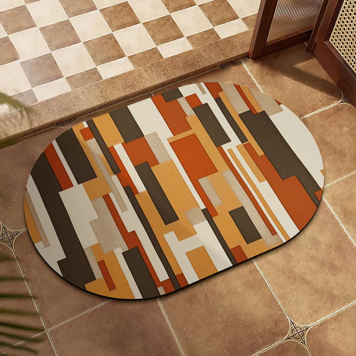Abstract Patterned Bathroom Mat