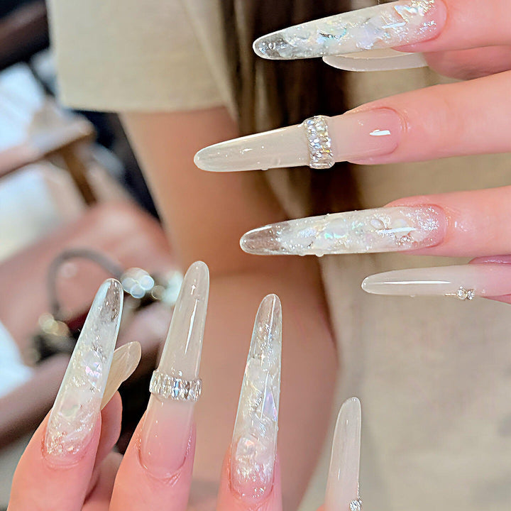 Artificial nails with elegant effect accents Stornfield