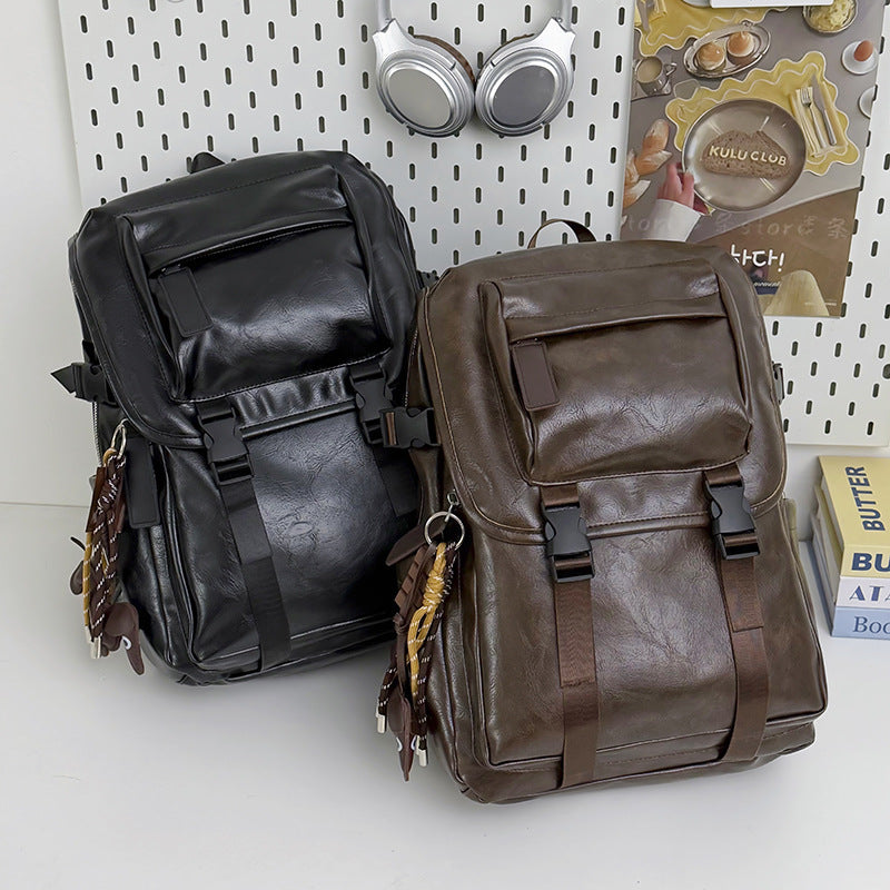 Structured Leather Backpack Stornfield