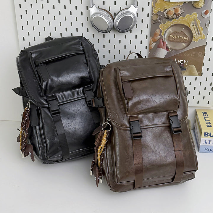 Structured Leather Backpack Stornfield