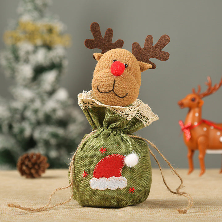 Cute Christmas gnome with gift sack Stornfield
