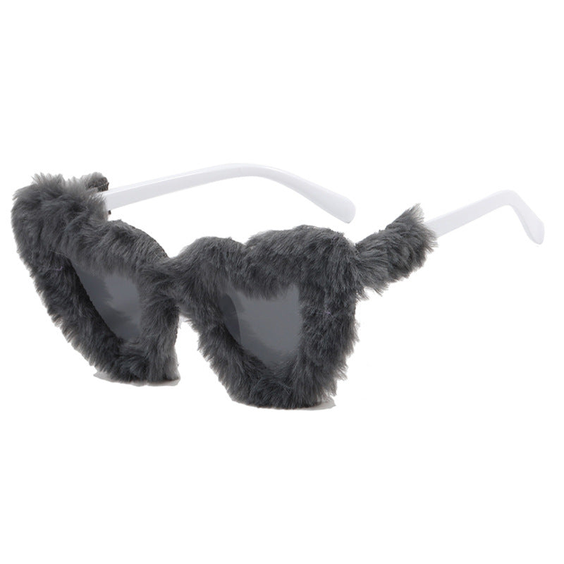 Women Paw Sunglasses with Luxurious Fur Trim Stornfield