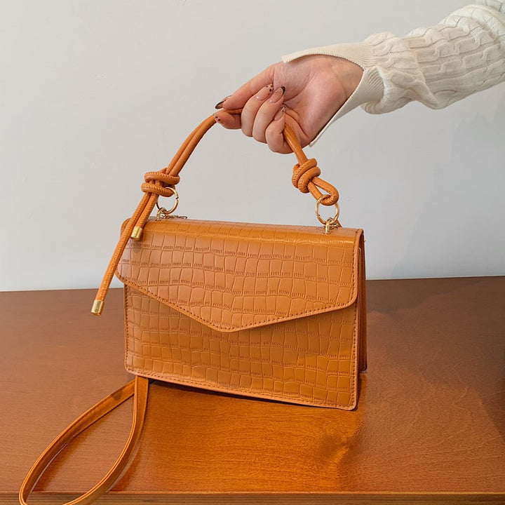 Crocodile-Embossed Handcrafted Crossbody Bag Stornfield