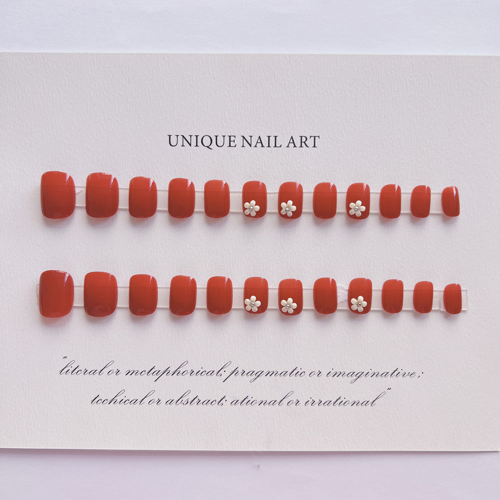 Elegant Floral Design Press-On Nail Kit