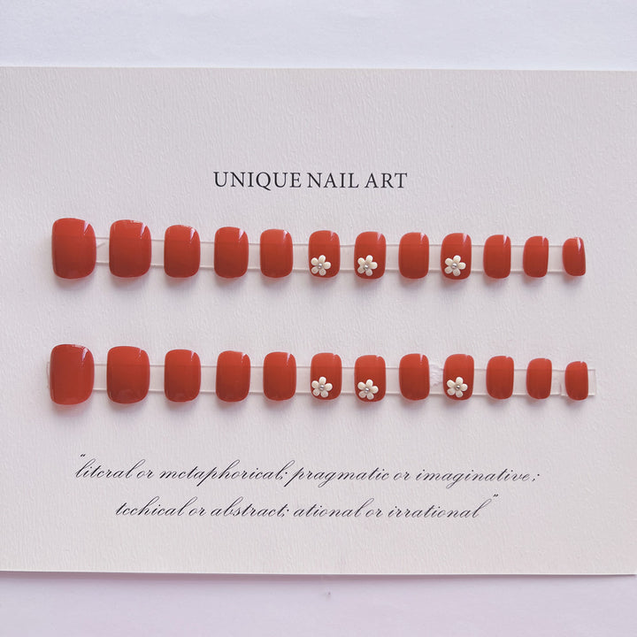 Elegant Floral Design Press-On Nail Kit