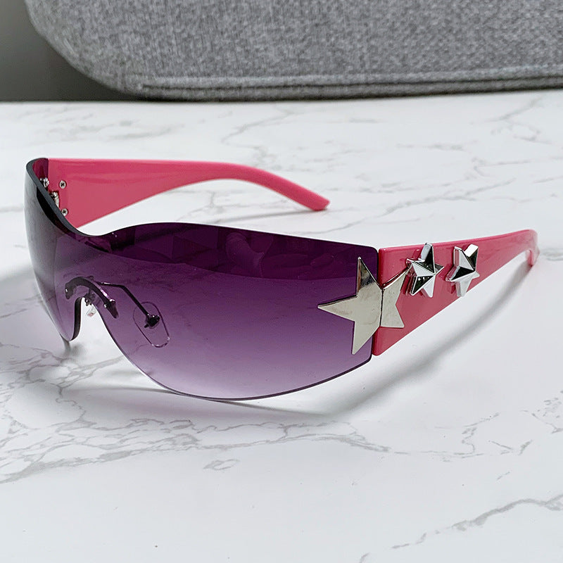 Ladies futuristic sunglasses with striking design and fashionable accents Stornfield