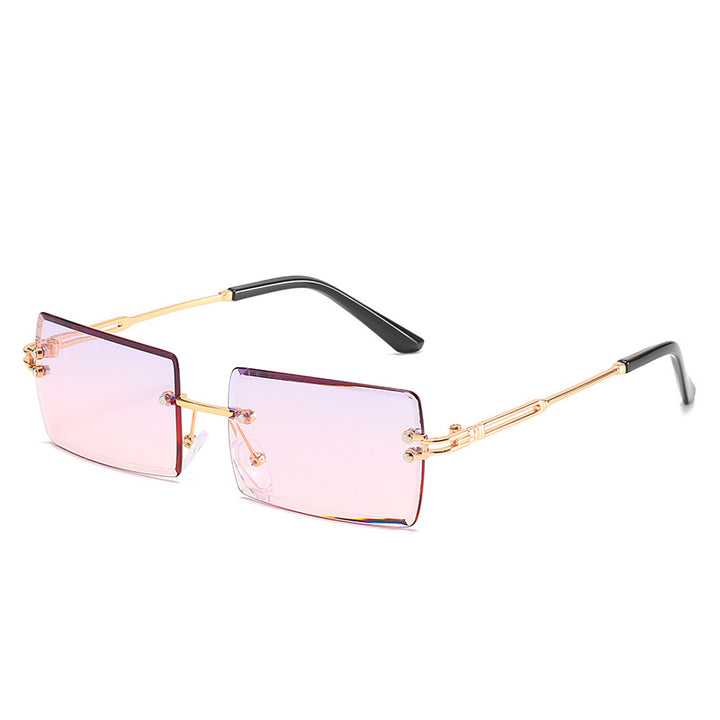 Women's stylish sunglasses with unique rectangular frame and sparkling details Stornfield