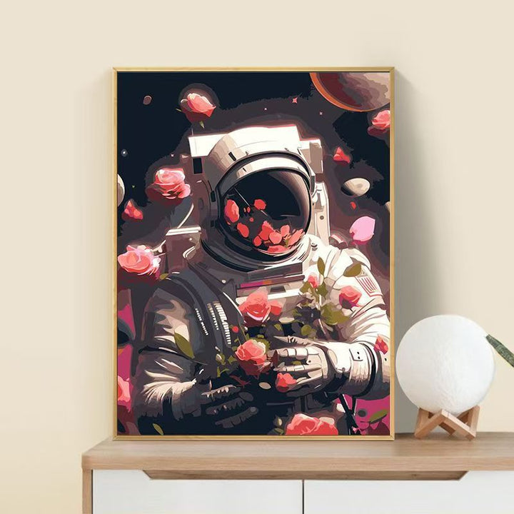Astronaut Flower Art Print Stornfield