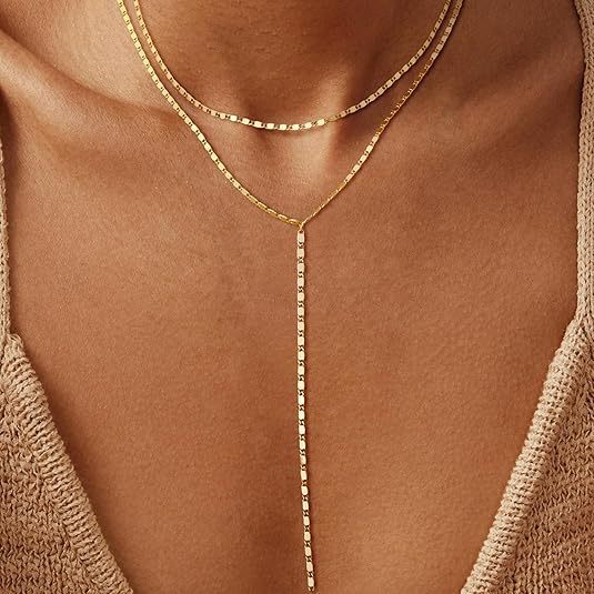 Layered Rhinestone Drop Necklace Stornfield