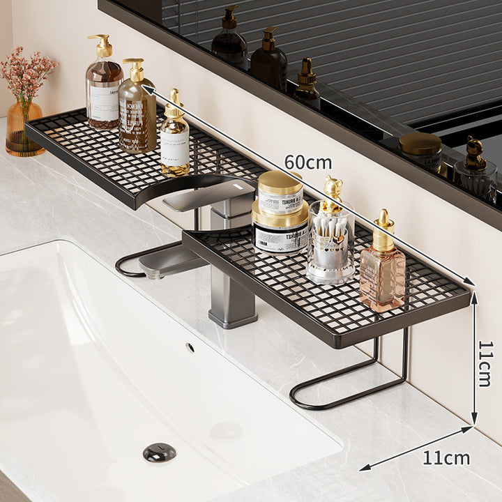 Over-Sink Grid Countertop Organizer Shelf