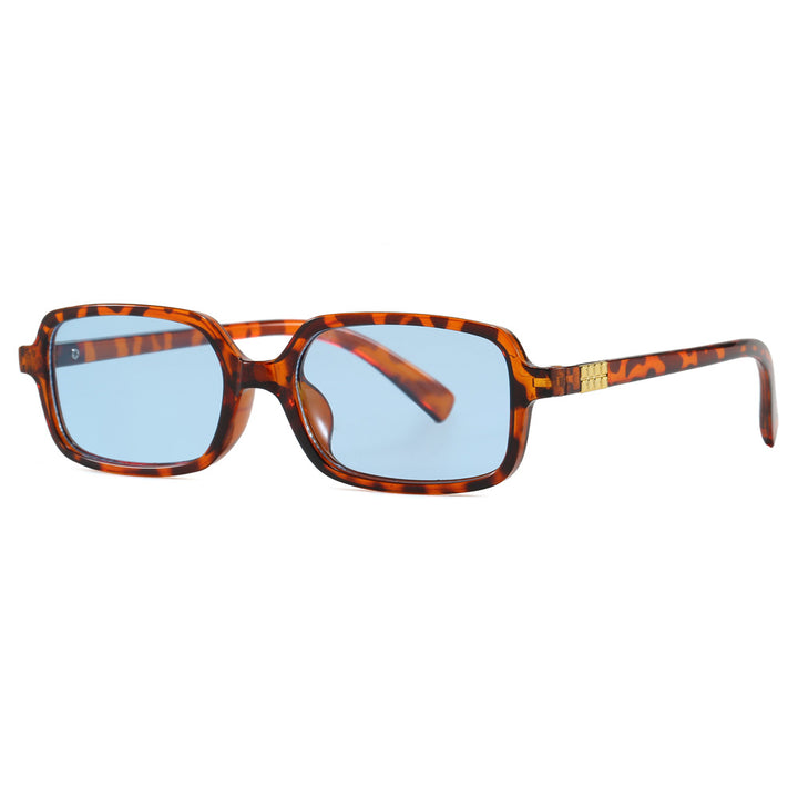 Women's fashionable square glasses with elegant plastic frame and gold accents Stornfield