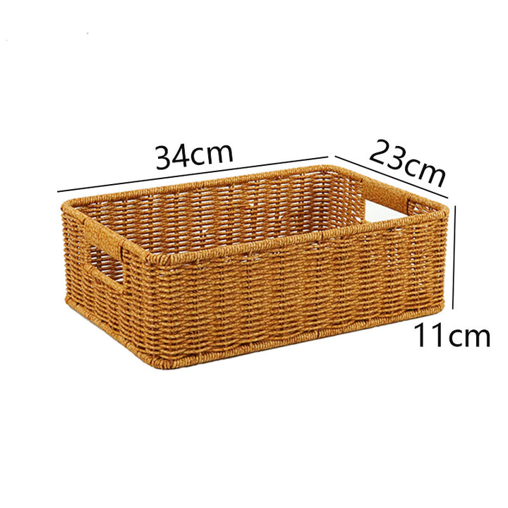Handwoven Rectangular Storage Basket Stornfield