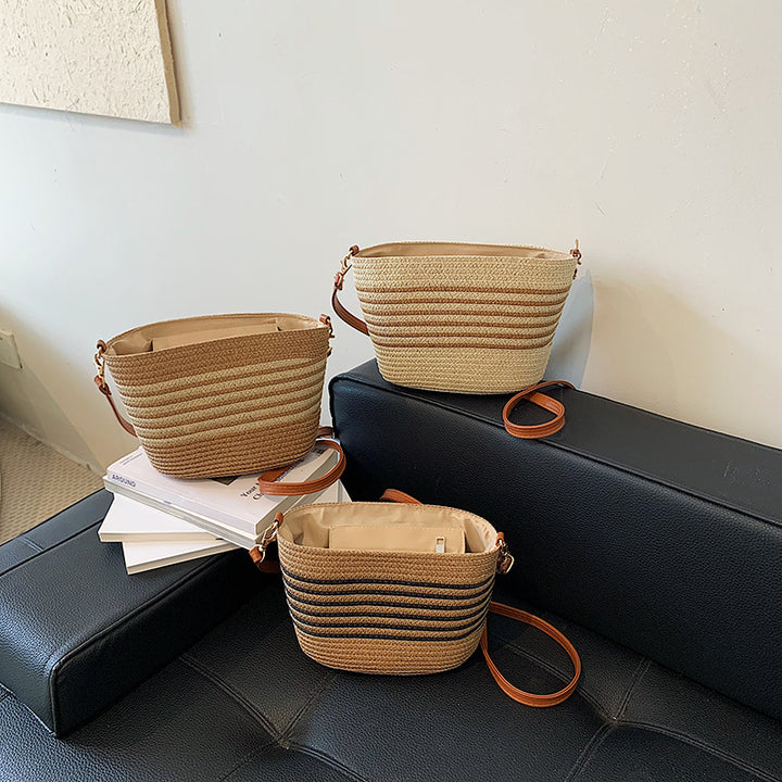 Woven Straw Crossbody Bag