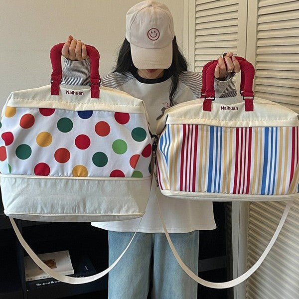 Multi-Functional Polka Dot Travel Duffle