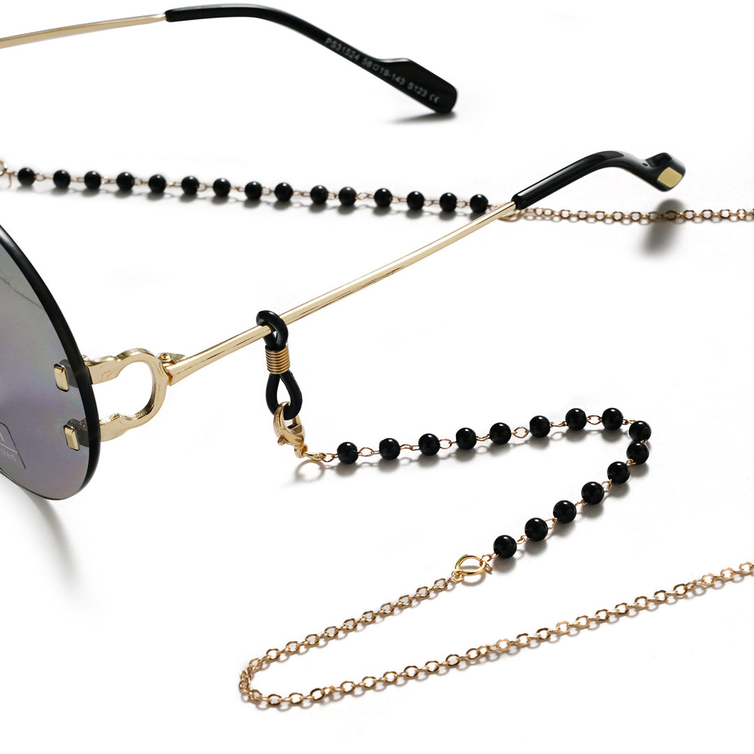Premium Black Beaded Eyewear Chain Stornfield