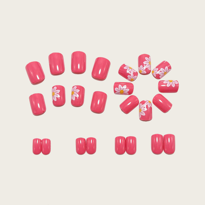 Fake nails with floral design and high-gloss finish Stornfield