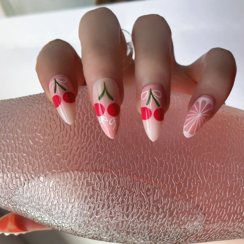 Premium Press-On Nail Set with Decorative Accents Stornfield