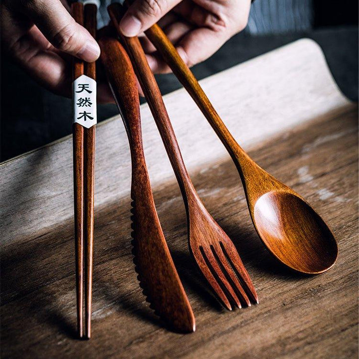 Japanese Plain Style Wooden Utensil Sets | Stornfield
