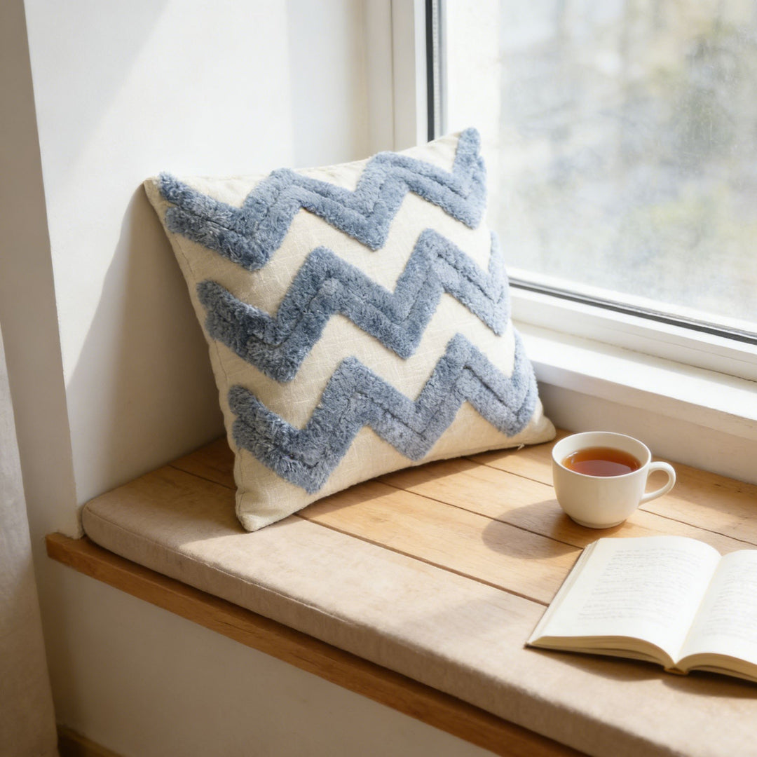 Chevron Textured Gooi Cushion