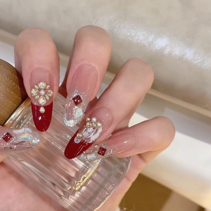 3D Embellished Press-On Nail Art Set Stornfield