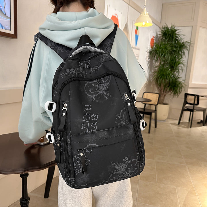 Versatile Multi-Pocket Backpack with Unique Prints Stornfield