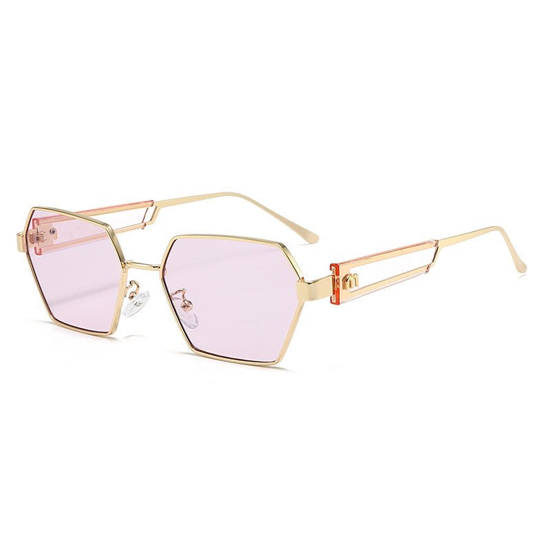Women's Hexagon Sunglasses with Luxurious Metal Accents Stornfield