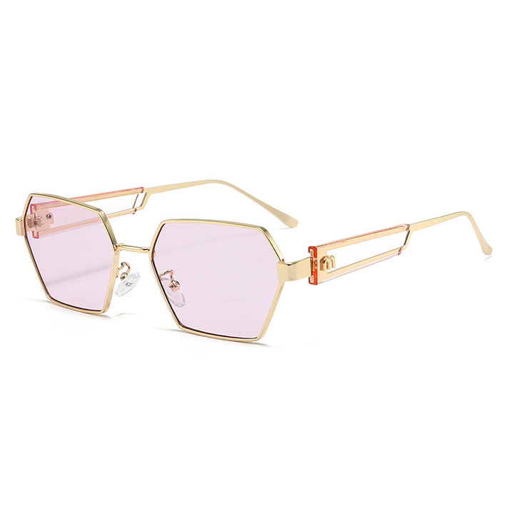 Women's Hexagon Sunglasses with Luxurious Metal Accents Stornfield