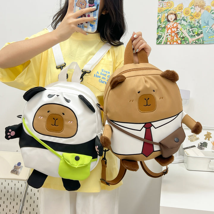 Plush backpack with funny bear design Stornfield