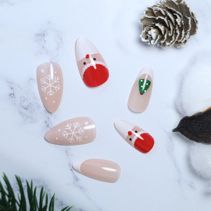 Festive Seasonal Press-On Nail Art Stornfield