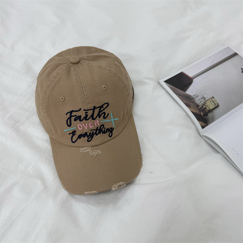 Women's Distressed Embroidered Baseball Cap Stornfield