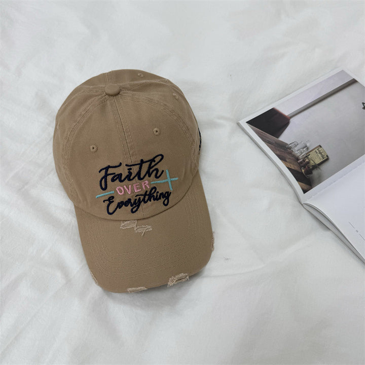 Women's Distressed Embroidered Baseball Cap Stornfield