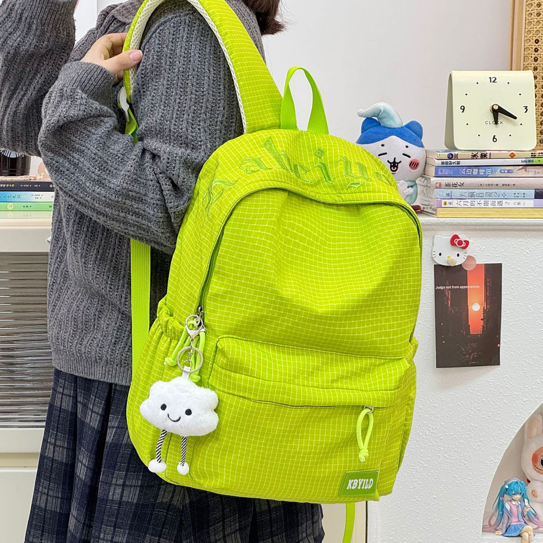Stylish Checked Pattern Backpack Stornfield