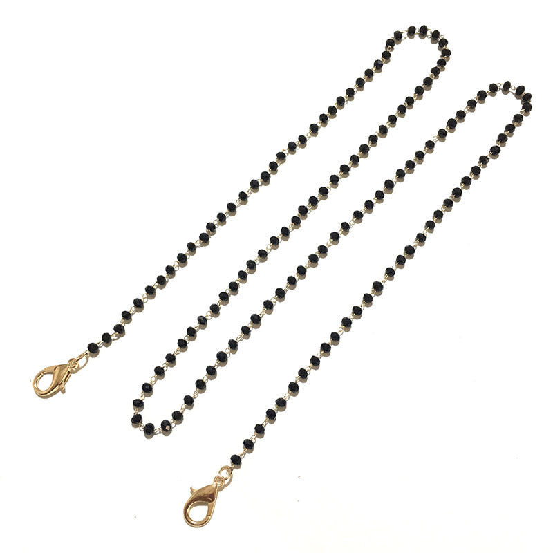 Glasses holder jewelry made of crystal beads Stornfield